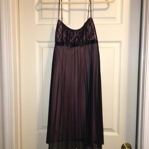 Black with pink dress